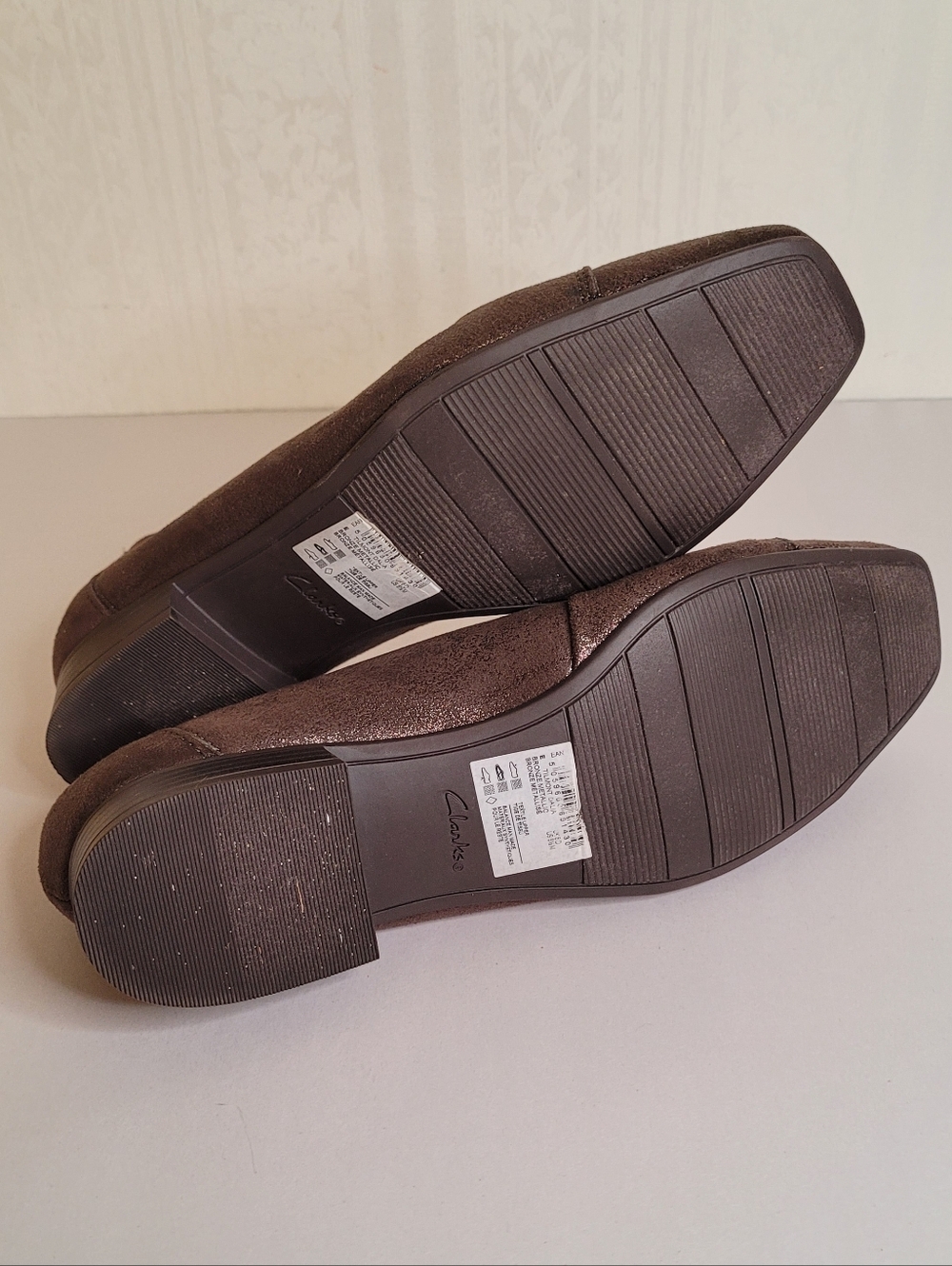Clarks Tilmont Dalia Loafers Bronze Metallic Size 8.5 - Picture 9 of 10